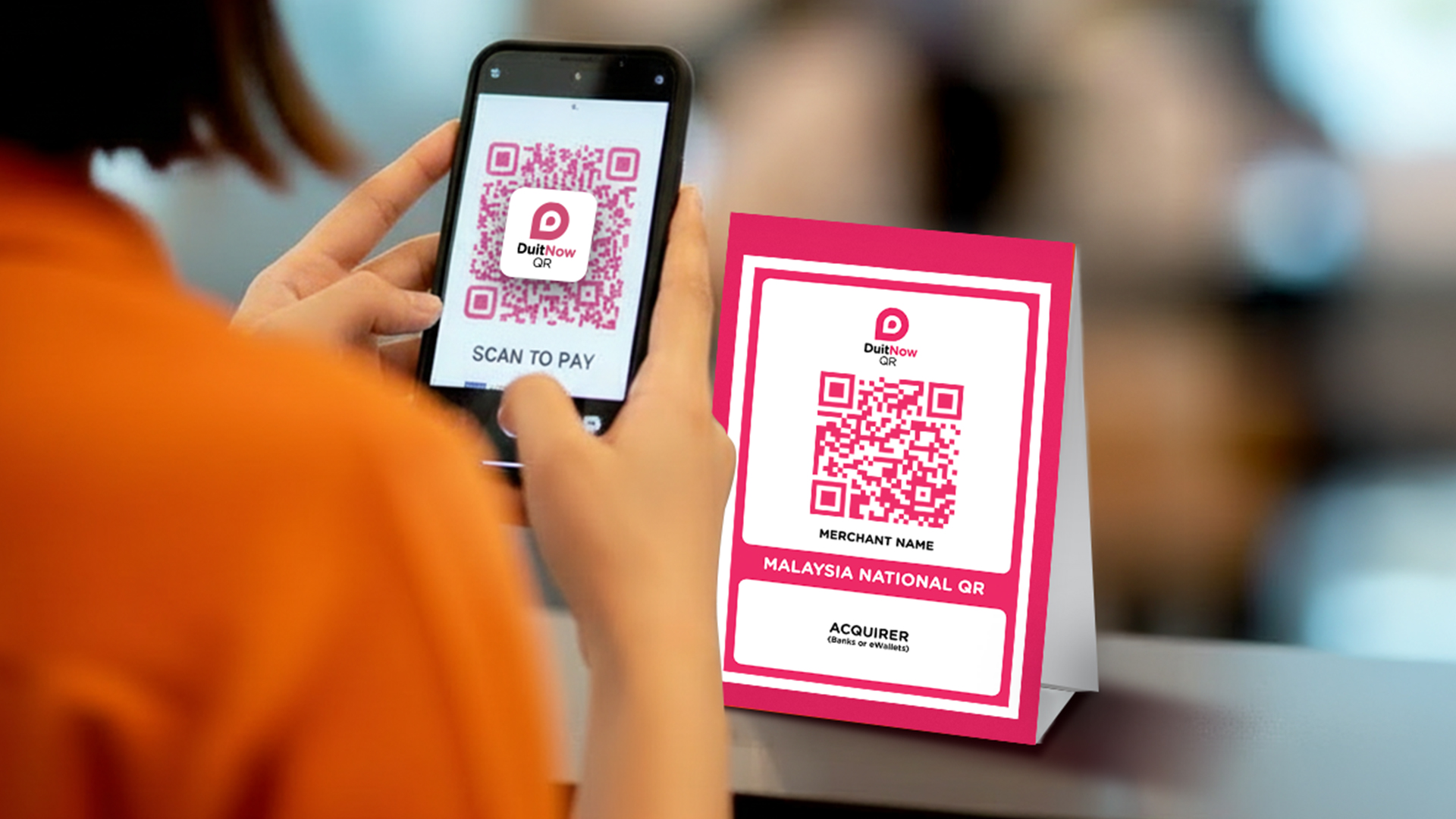 Pay in-store with DuitNow QR